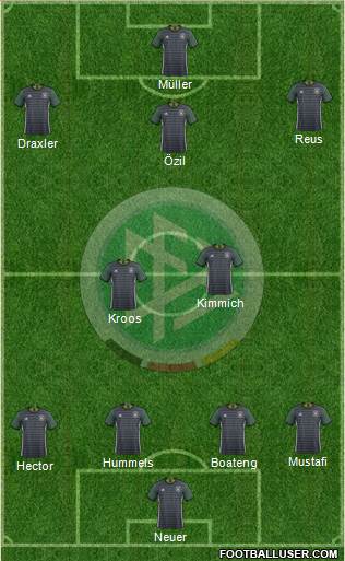 Germany 4-2-3-1 football formation