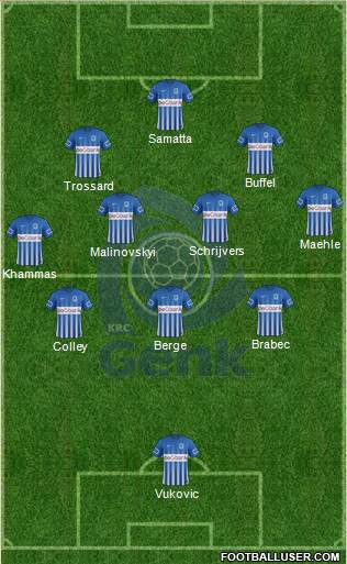 K Racing Club Genk football formation