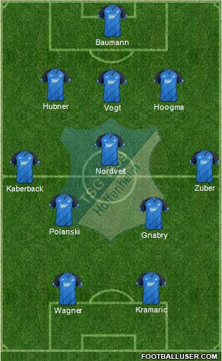 TSG 1899 Hoffenheim 4-1-4-1 football formation