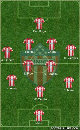 CPD Junior 3-4-2-1 football formation