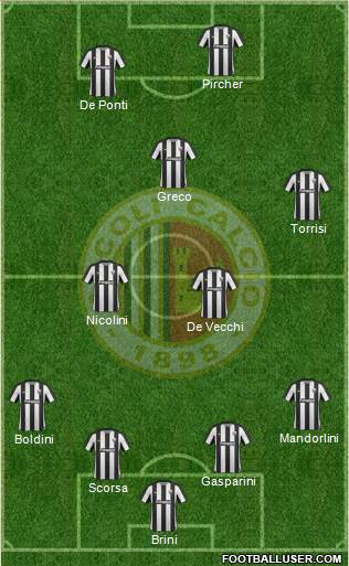 Ascoli 4-4-2 football formation