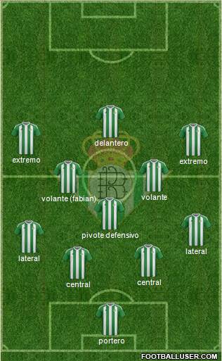 Real Betis B., S.A.D. 4-1-4-1 football formation