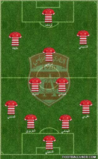 Club Africain Tunis football formation
