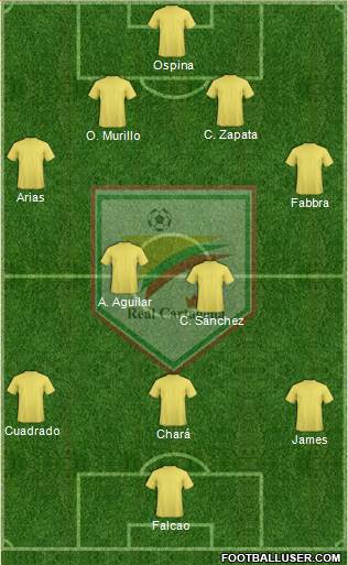 CD Real Cartagena 4-2-3-1 football formation