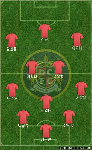 Daejeon Citizen football formation