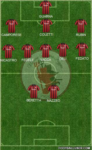 Foggia 3-5-2 football formation