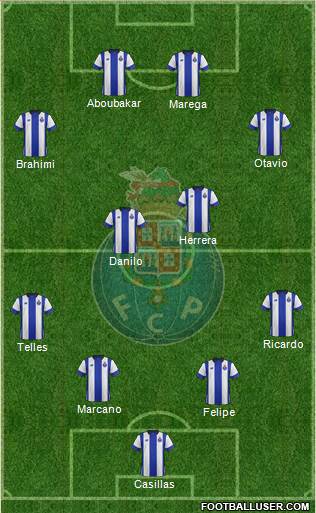 Futebol Clube do Porto - SAD 4-4-2 football formation