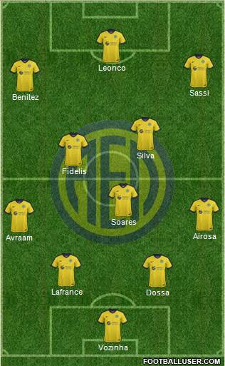 AE Limassol 5-4-1 football formation