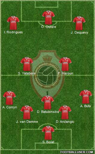 R Antwerp FC 5-3-2 football formation