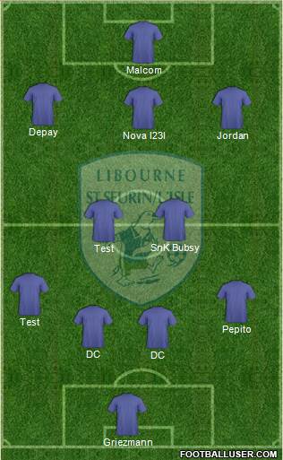 Football Club Libourne Saint Seurin 4-2-3-1 football formation