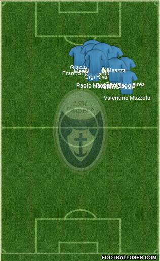 Itala San Marco 4-3-2-1 football formation