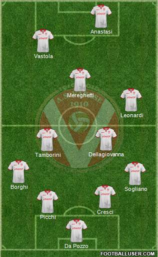 Varese 4-3-1-2 football formation