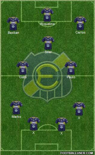 CD Everton de Viña del Mar S.A.D.P. 4-3-3 football formation