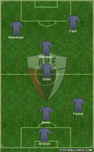 A Garibaldi de E 3-5-2 football formation