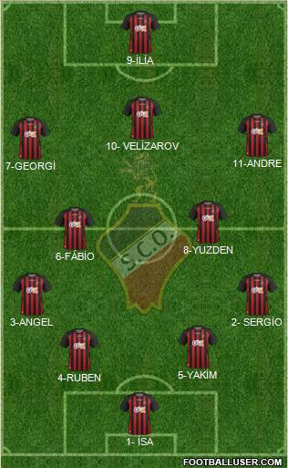 Sporting Clube Olhanense 4-4-1-1 football formation