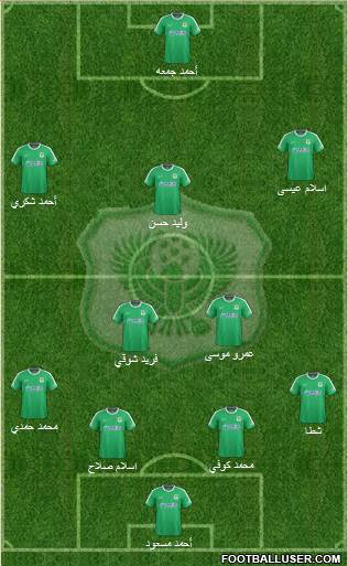 Masry Port Said 4-2-3-1 football formation