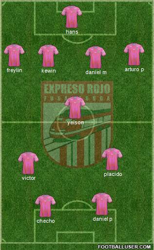 CD Expreso Rojo football formation