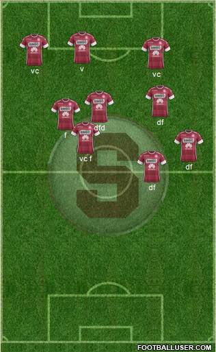 CD Saprissa 5-4-1 football formation