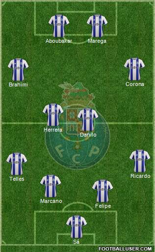 Futebol Clube do Porto - SAD 4-4-2 football formation