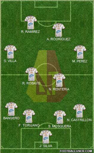 CC Deportes Tolima football formation