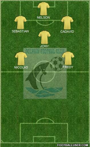 Dolphins FC Port-Harcourt 4-2-4 football formation