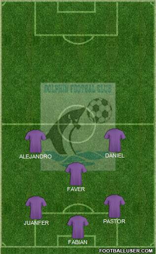 Dolphins FC Port-Harcourt 4-2-4 football formation