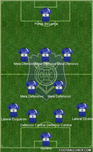 Olaria AC 4-2-3-1 football formation