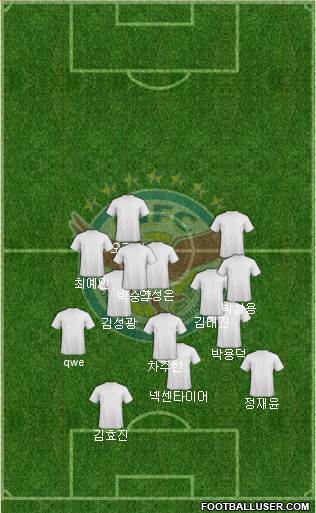 Seongnam Ilhwa Chunma 4-4-2 football formation