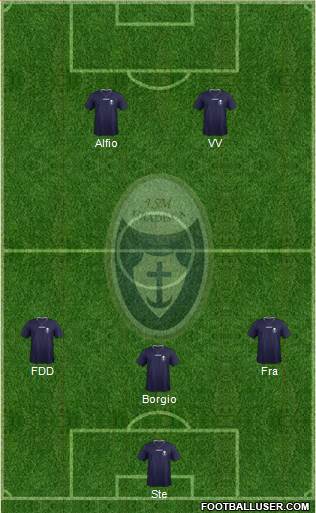 Itala San Marco 3-5-1-1 football formation