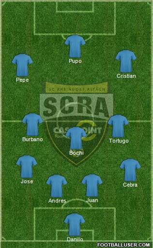 SCR Altach 4-3-1-2 football formation