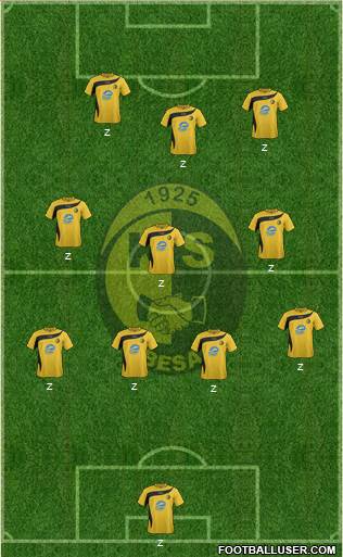 KS Besa Kavajë 4-4-1-1 football formation