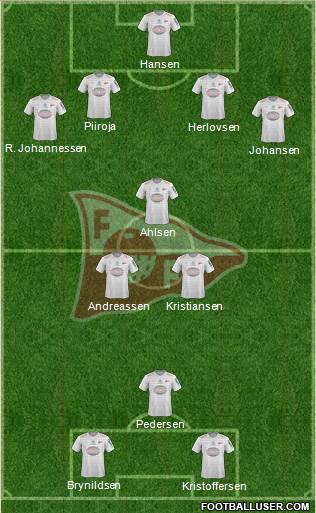 Fredrikstad FK 4-3-3 football formation