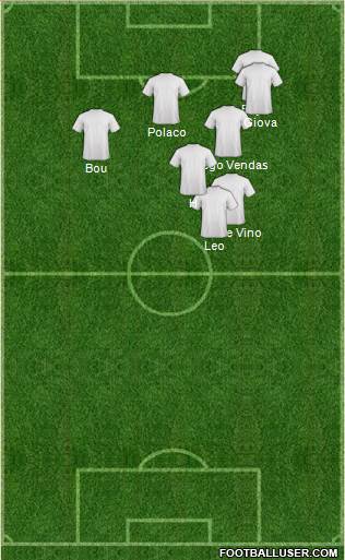Euro 2016 Team 3-5-2 football formation