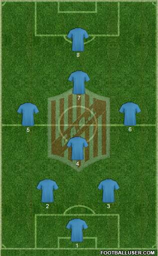 9 de Julio football formation
