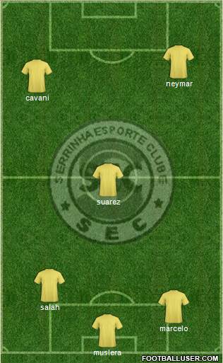 Serrinha EC 3-5-2 football formation