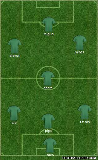 FC Ebedei 3-4-3 football formation