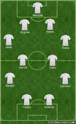 Dream Team 4-4-2 football formation