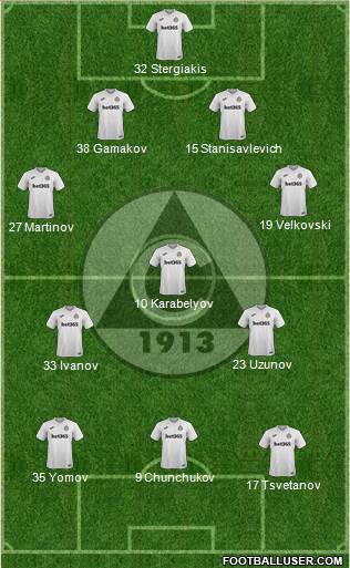 Slavia (Sofia) football formation