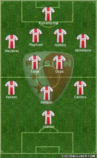 FC Sion 4-2-3-1 football formation