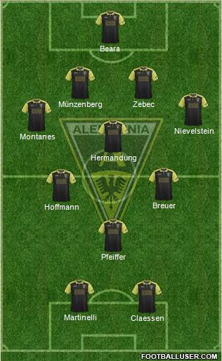 TSV Alemannia Aachen football formation