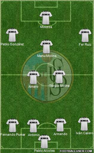 U.D. Salamanca S.A.D. 4-2-3-1 football formation