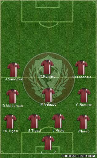 Arezzo 4-1-4-1 football formation