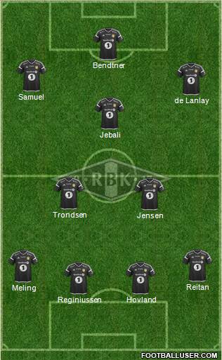 Rosenborg BK 4-2-3-1 football formation