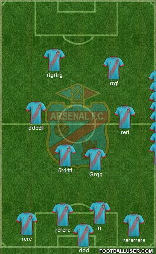 Arsenal de Sarandí 4-2-2-2 football formation