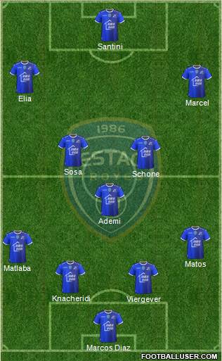 Esperance Sportive Troyes Aube Champagne football formation