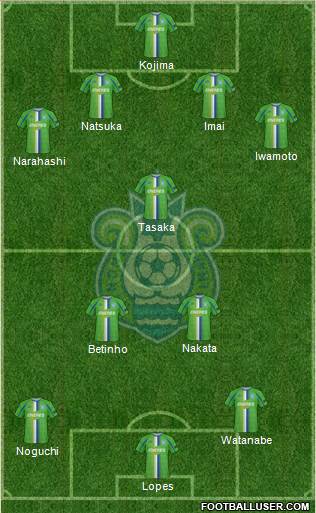 Shonan Bellmare 4-3-3 football formation