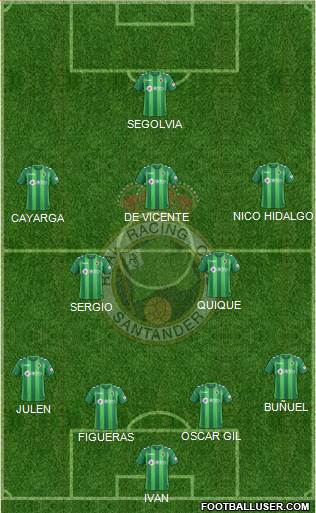 R. Racing Club S.A.D. 4-2-3-1 football formation