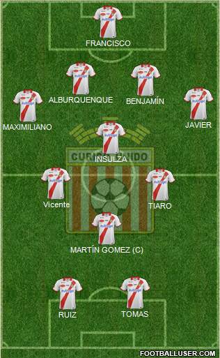 CD Provincial Curicó Unido 4-4-2 football formation