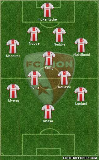 FC Sion football formation