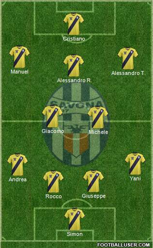 Savona 4-2-3-1 football formation
